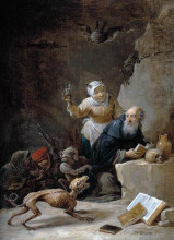 Репродукция картины "the temptation of st. anthony" художника "тенирс младший давид"