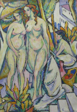 Репродукция картины "nudes in a landscape" художника "теодореску-сион ион"