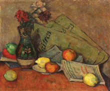 Картина "still life with vase and fruits" художника "теодореску-сион ион"