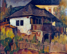 Картина "peasant home in curtea de argeş" художника "теодореску-сион ион"