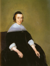 Картина "portrait of a lady" художника "терборх герард"