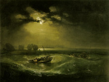 Репродукция картины "fishermen at sea" художника "тёрнер уильям"
