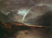 Копия картины "buttermere lake, a shower" художника "тёрнер уильям"
