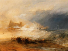 Репродукция картины "wreckers coast of northumberland" художника "тёрнер уильям"