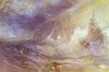 Репродукция картины "longship lighthouse, lands end" художника "тёрнер уильям"