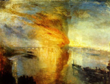 Картина "the burning of the houses of parliament" художника "тёрнер уильям"