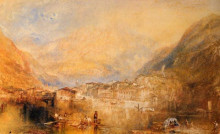 Репродукция картины "brunnen, from the lake of lucerne" художника "тёрнер уильям"