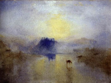 Репродукция картины "norham castle, sunrise" художника "тёрнер уильям"