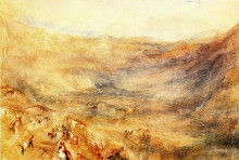 Картина "the brunig pass, from meringen" художника "тёрнер уильям"