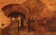 Репродукция картины "a canal tunnel near leeds" художника "тёрнер уильям"