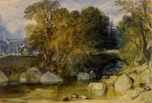 Репродукция картины "ivy bridge, devonshire" художника "тёрнер уильям"