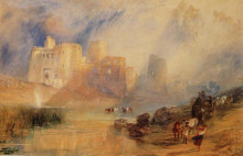 Копия картины "kidwelly castle" художника "тёрнер уильям"