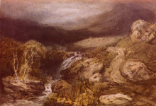 Копия картины "mountain stream, coniston" художника "тёрнер уильям"