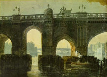 Копия картины "old london brige" художника "тёрнер уильям"