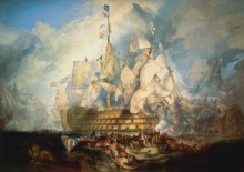 Копия картины "the battle of trafalgar" художника "тёрнер уильям"