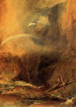 Репродукция картины "the devil&#39;s bridge, st. gothard" художника "тёрнер уильям"