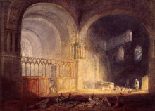 Картина "transept of ewenny priory, glamorganshire" художника "тёрнер уильям"