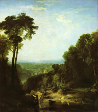 Репродукция картины "crossing the brook" художника "тёрнер уильям"