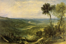 Репродукция картины "the vale of ashburnham" художника "тёрнер уильям"