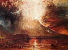 Репродукция картины "mount vesuvius in eruption" художника "тёрнер уильям"