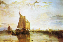 Репродукция картины "dort, the dort packet boat from rotterdam bacalmed" художника "тёрнер уильям"