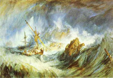 Копия картины "a storm (shipwreck)" художника "тёрнер уильям"