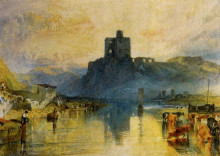 Репродукция картины "norham castle, on the river tweed" художника "тёрнер уильям"