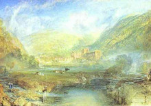 Репродукция картины "rievaulx abbey, yorkshire" художника "тёрнер уильям"
