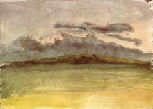 Картина "захід сонця із грозовими хмарами" художника "тёрнер уильям"