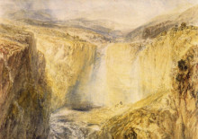 Репродукция картины "fall of the trees, yorkshire" художника "тёрнер уильям"
