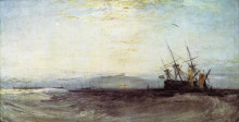 Копия картины "a ship aground" художника "тёрнер уильям"