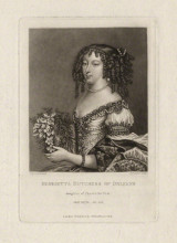 Копия картины "henrietta anne, duchess of orleans" художника "тёрнер чарльз"