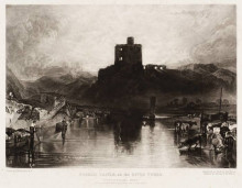 Картина "norham castle, on the river tweed (after joseph mallord william turner)" художника "тёрнер чарльз"