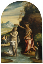 Копия картины "baptism of christ" художника "тизи бенвенуто"