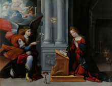 Картина "the annunciation" художника "тизи бенвенуто"