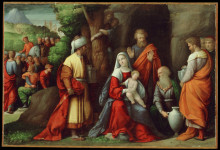 Копия картины "adoration of the magi" художника "тизи бенвенуто"