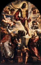 Копия картины "the resurrection of christ" художника "тинторетто"