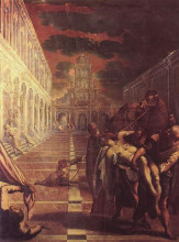 Копия картины "recovery of the corpse of st. mark" художника "тинторетто"