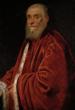 Репродукция картины "portrait of senator marco grimani" художника "тинторетто"