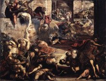 Репродукция картины "the massacre of the innocents" художника "тинторетто"