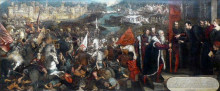 Копия картины "battle of asola" художника "тинторетто"