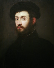 Копия картины "portrait of a man" художника "тинторетто"