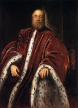 Картина "portrait of a procurator of st mark&#39;s" художника "тинторетто"