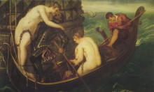 Копия картины "rescue of arsinoe" художника "тинторетто"