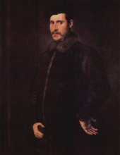 Картина "portrait of a distinguished man" художника "тинторетто"