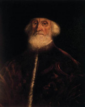Копия картины "portrait of jacopo soranzo" художника "тинторетто"