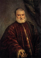Копия картины "portrait of procurator antonio cappello" художника "тинторетто"