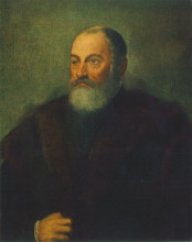 Картина "portrait of a man" художника "тинторетто"
