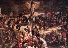 Копия картины "crucifixion" художника "тинторетто"