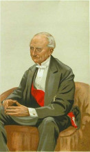 Копия картины "caricature of admiral sir hastings reginald yelverton" художника "тиссо джеймс"